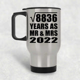 94th Anniversary Square Root of 8836 Years As Mr & Mrs 2022 - Silver Travel Mug