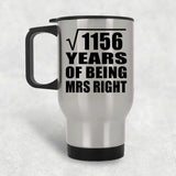 34th Anniversary Square Root of 1156 Years of Being Mrs Right - Silver Travel Mug