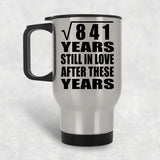 29th Anniversary Square Root of 841 Years Still In Love - Silver Travel Mug