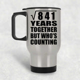 29th Anniversary Square Root of 841 Years Who's Counting - Silver Travel Mug