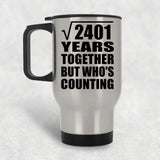 49th Anniversary Square Root of 2401 Years Who's Counting - Silver Travel Mug