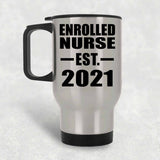Enrolled Nurse Established EST. 2021 - Silver Travel Mug
