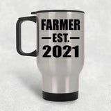 Farmer Established EST. 2021 - Silver Travel Mug