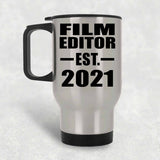 Film Editor Established EST. 2021 - Silver Travel Mug