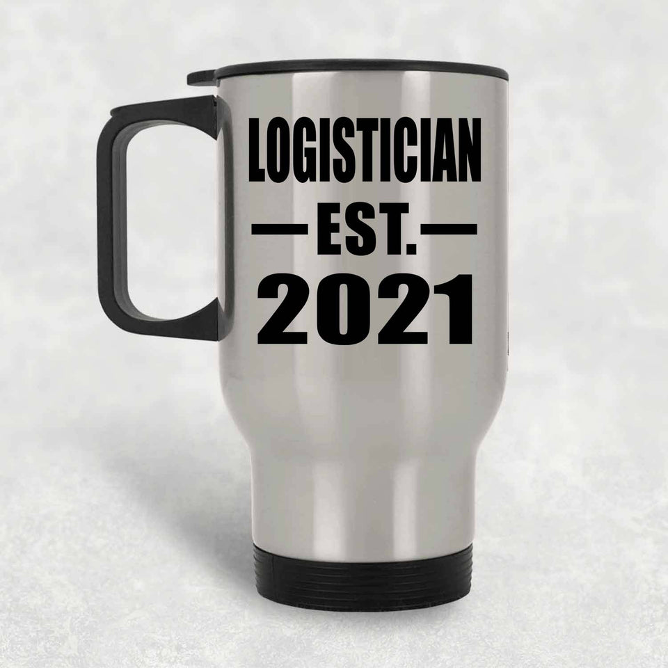 Logistician Established EST. 2021 - Silver Travel Mug