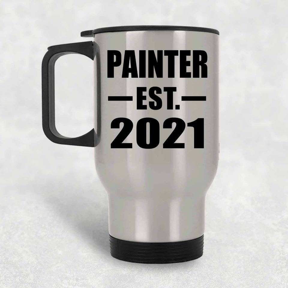 Painter Established EST. 2021 - Silver Travel Mug