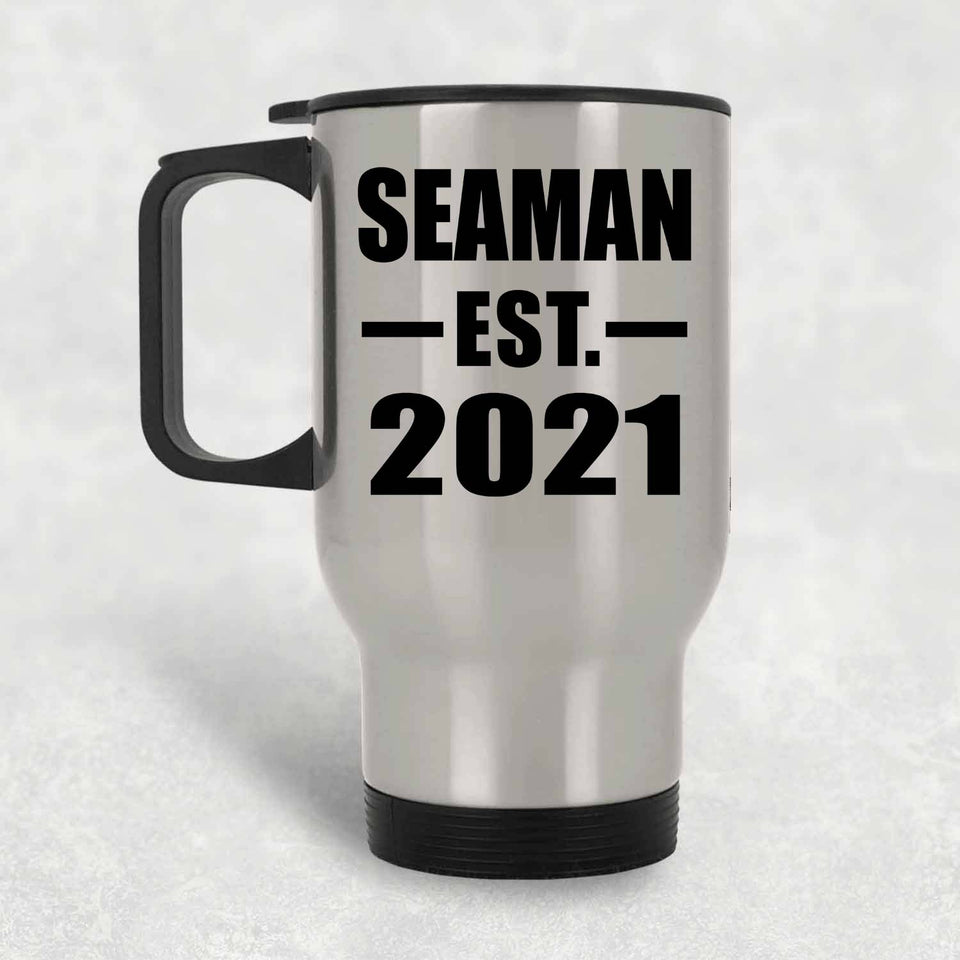 Seaman Established EST. 2021 - Silver Travel Mug