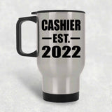 Cashier Established EST. 2022 - Silver Travel Mug