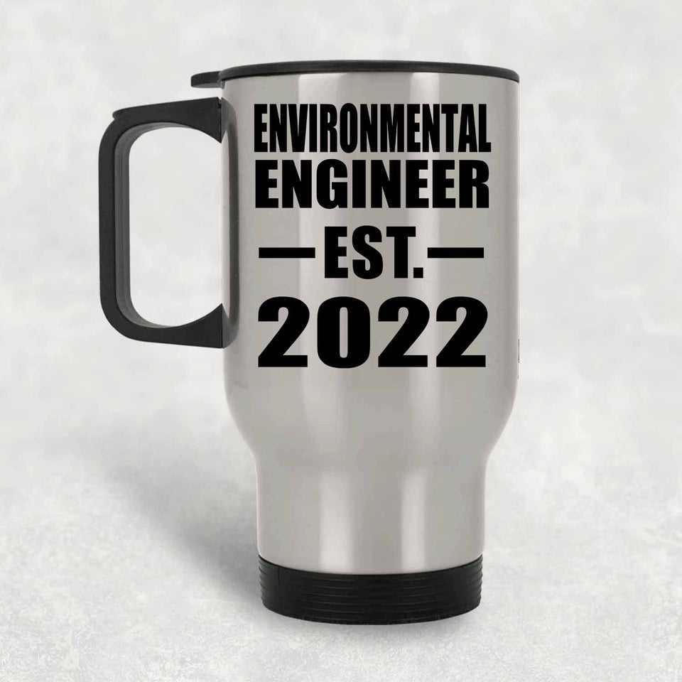 Environmental Engineer Established EST. 2022 - Silver Travel Mug
