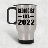 Geologist Established EST. 2022 - Silver Travel Mug