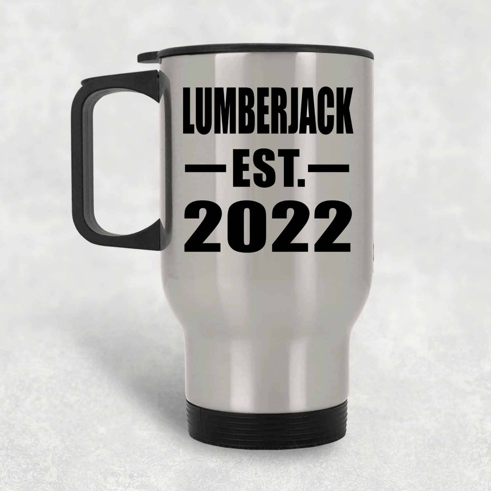 Lumberjack Established EST. 2022 - Silver Travel Mug