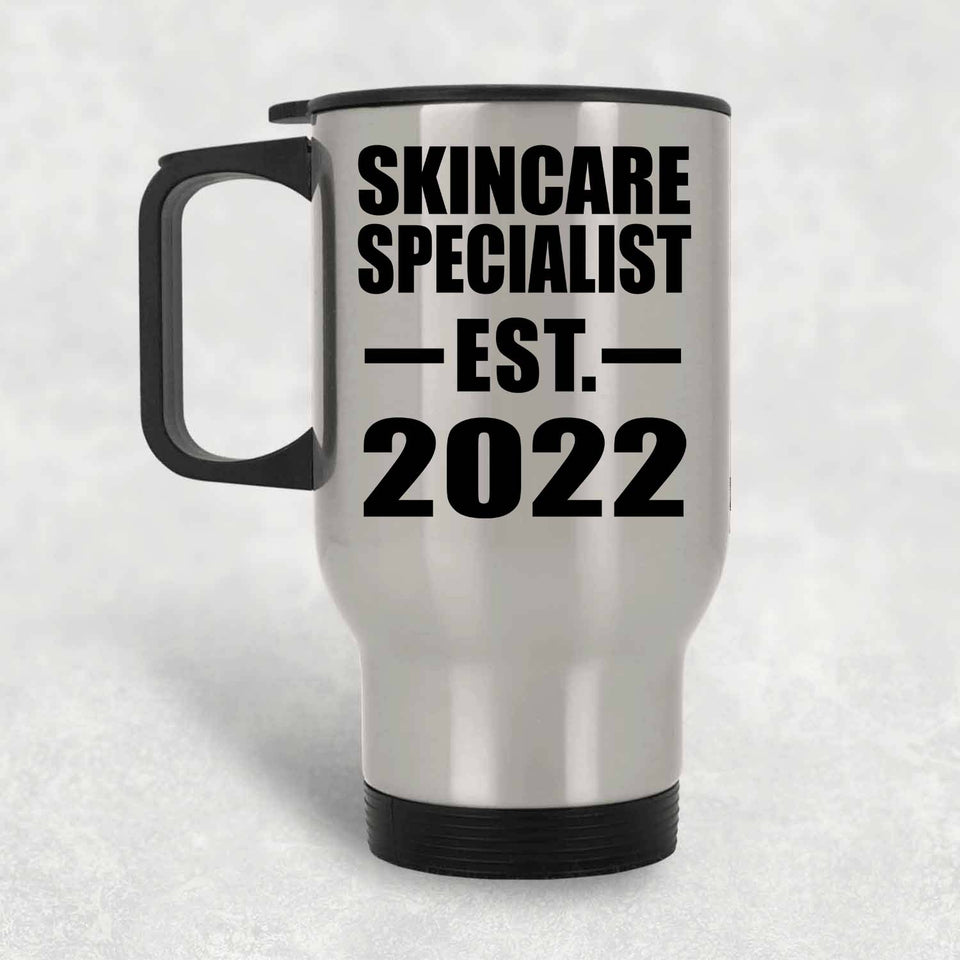 Skincare Specialist Established EST. 2022 - Silver Travel Mug
