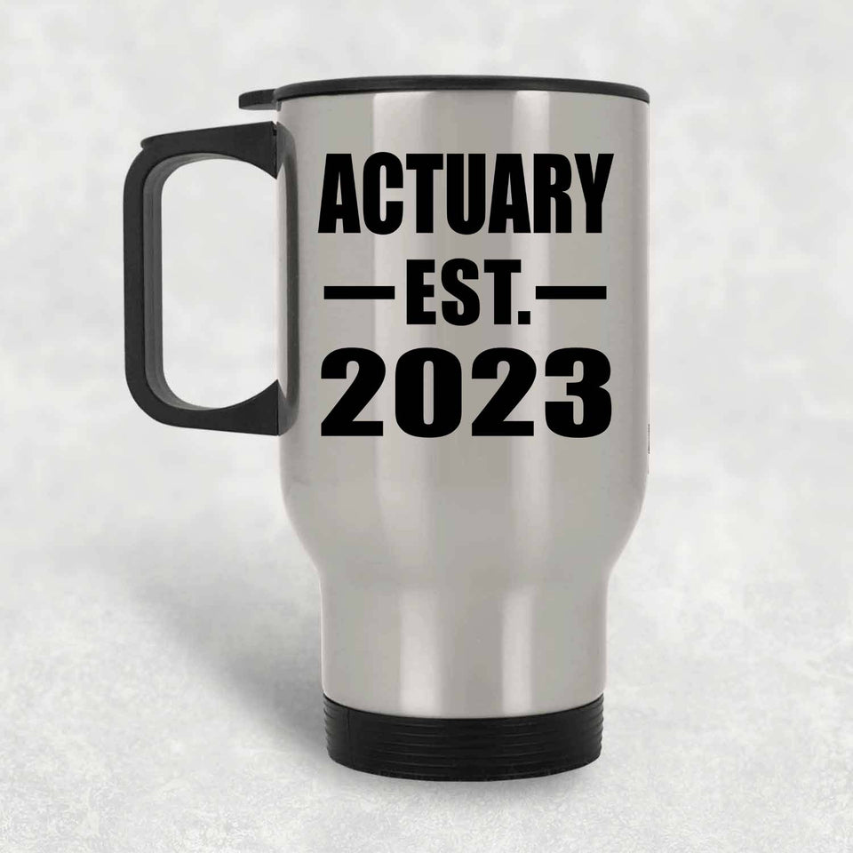 Actuary Established EST. 2023 - Silver Travel Mug
