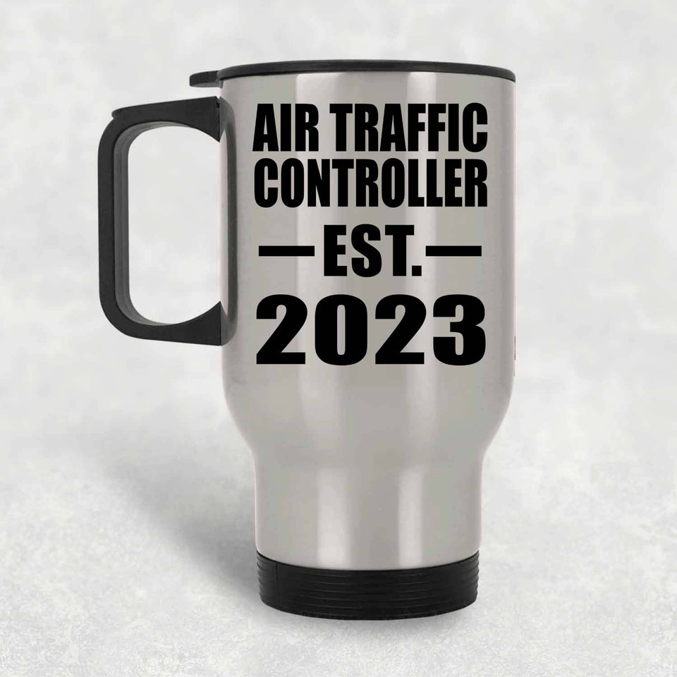 Air Traffic Controller Established EST. 2023 - Silver Travel Mug