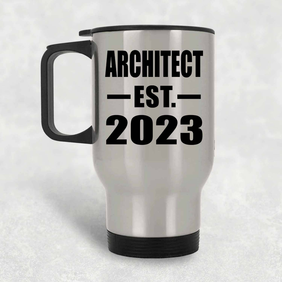 Architect Established EST. 2023 - Silver Travel Mug