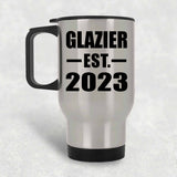 Glazier Established EST. 2023 - Silver Travel Mug