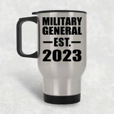 Military General Established EST. 2023 - Silver Travel Mug