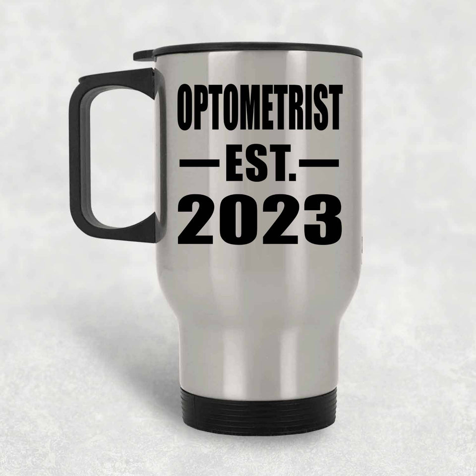 Optometrist Established EST. 2023 - Silver Travel Mug