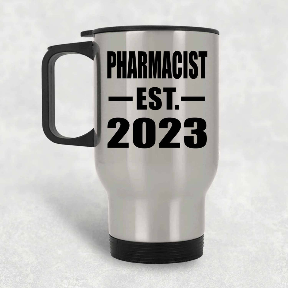 Pharmacist Established EST. 2023 - Silver Travel Mug