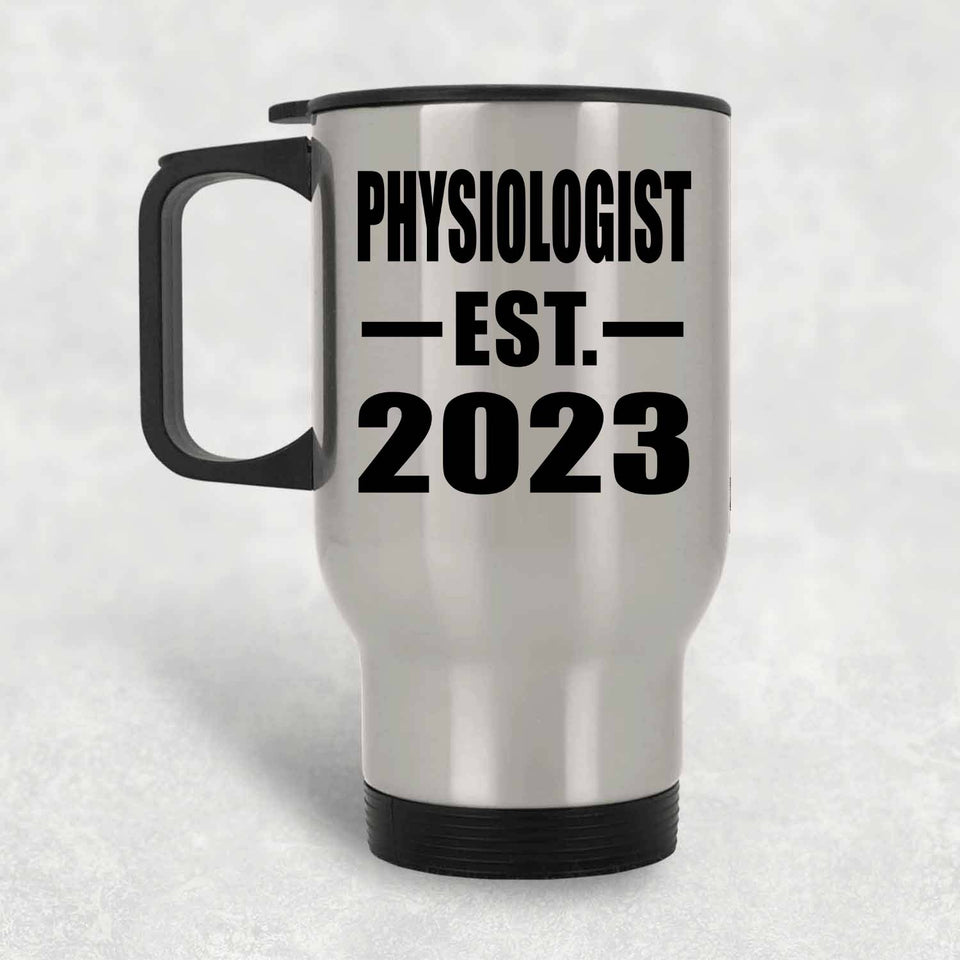 Physiologist Established EST. 2023 - Silver Travel Mug