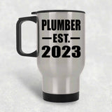 Plumber Established EST. 2023 - Silver Travel Mug