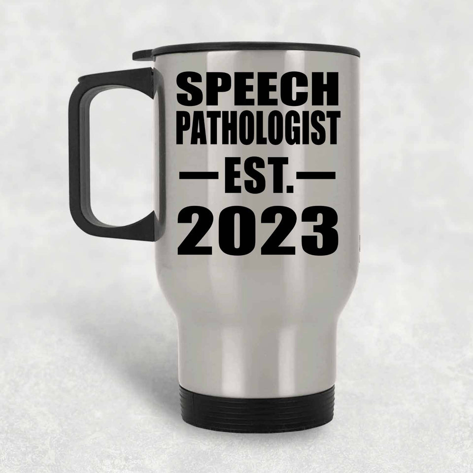Speech Pathologist Established EST. 2023 - Silver Travel Mug