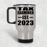 Tax Examiner Established EST. 2023 - Silver Travel Mug