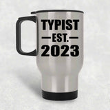 Typist Established EST. 2023 - Silver Travel Mug