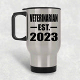 Veterinarian Established EST. 2023 - Silver Travel Mug