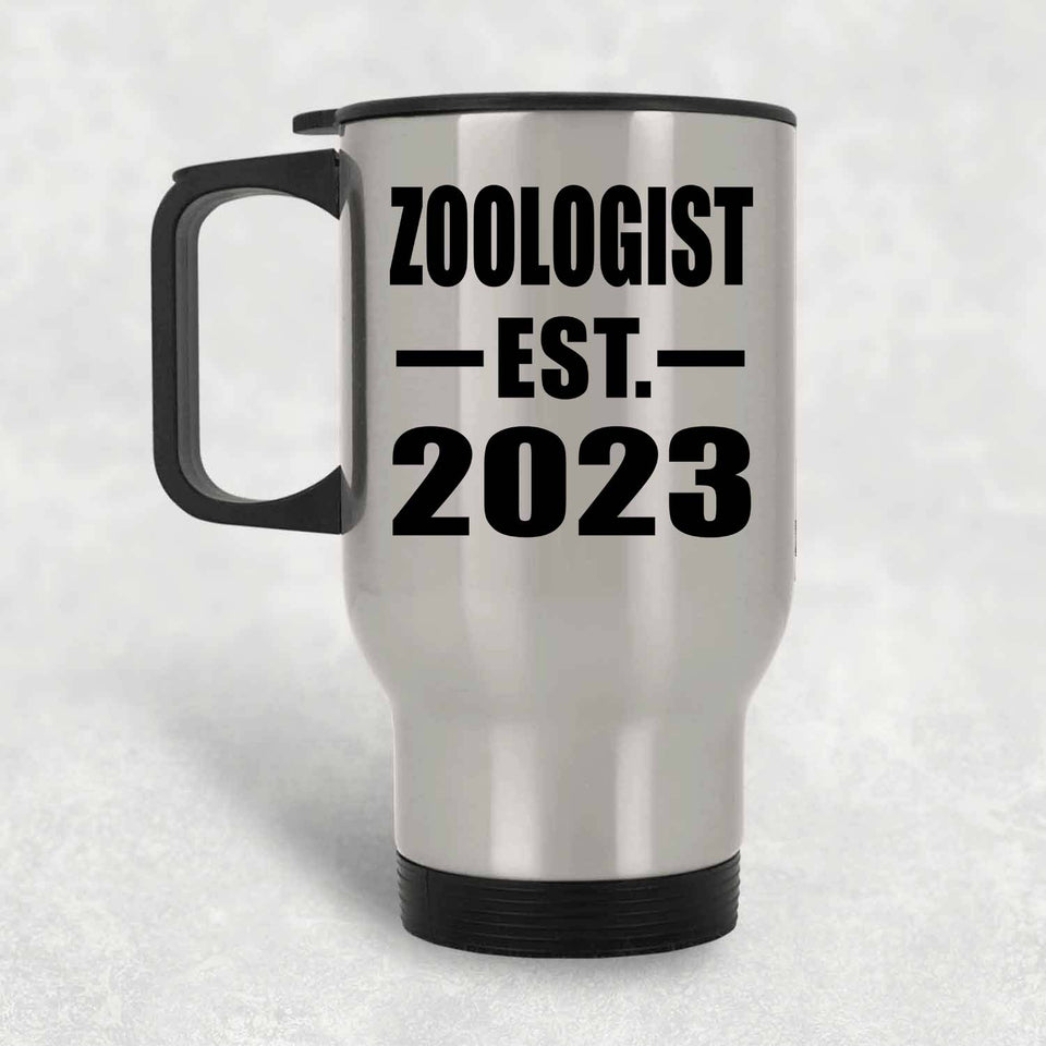 Zoologist Established EST. 2023 - Silver Travel Mug