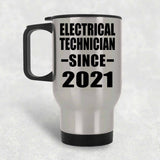Electrical Technician Since 2021 - Silver Travel Mug