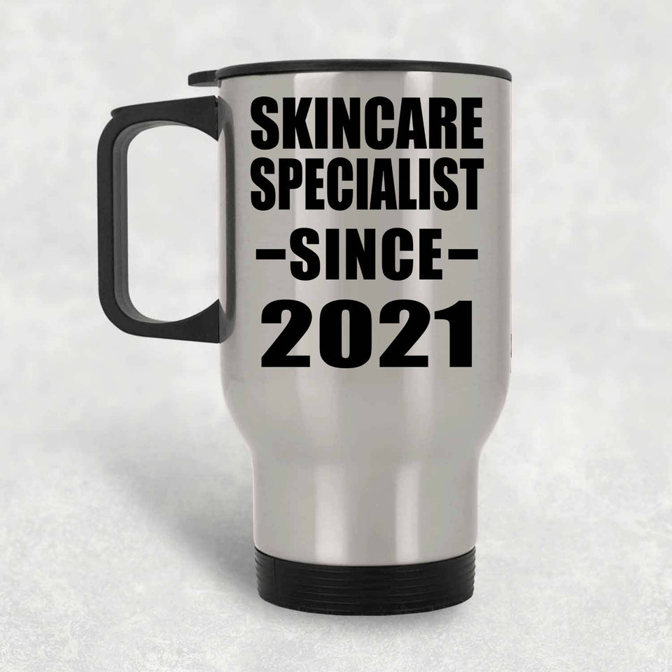 Skincare Specialist Since 2021 - Silver Travel Mug