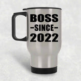 Boss Since 2022 - Silver Travel Mug