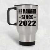 HR Manager Since 2022 - Silver Travel Mug