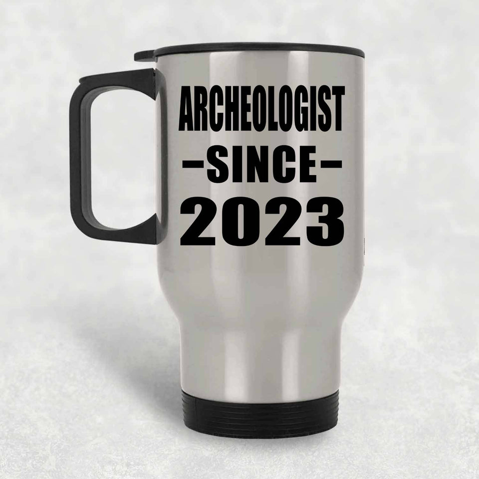 Archeologist Since 2023 - Silver Travel Mug