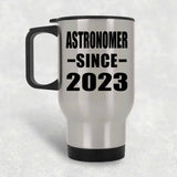 Astronomer Since 2023 - Silver Travel Mug