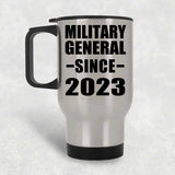 Military General Since 2023 - Silver Travel Mug