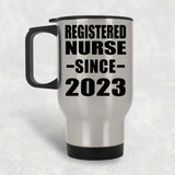 Registered Nurse Since 2023 - Silver Travel Mug