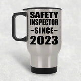 Safety Inspector Since 2023 - Silver Travel Mug