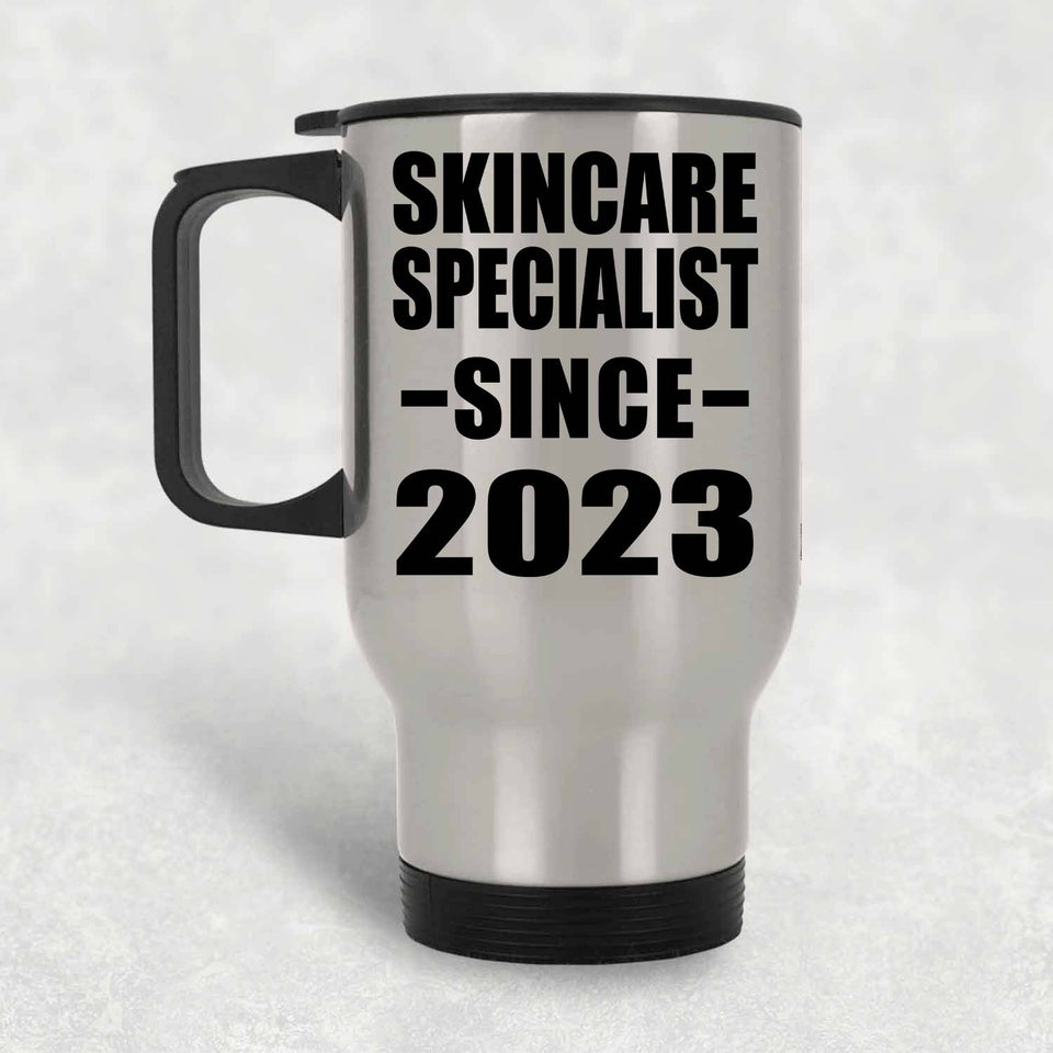 Skincare Specialist Since 2023 - Silver Travel Mug