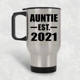 Auntie Established EST. 2021 - Silver Travel Mug