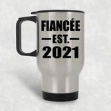 Fiancee Established EST. 2021 - Silver Travel Mug