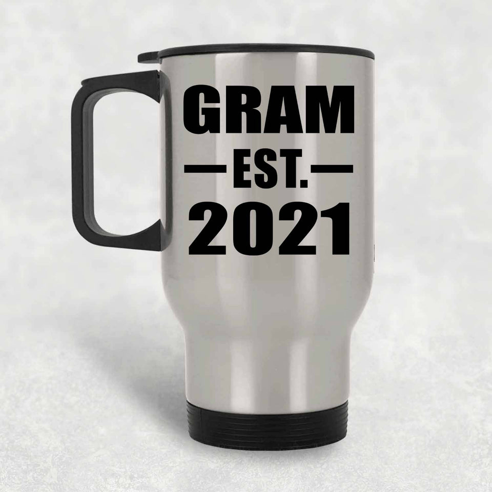 Gram Established EST. 2021 - Silver Travel Mug