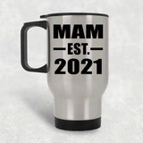 Mam Established EST. 2021 - Silver Travel Mug
