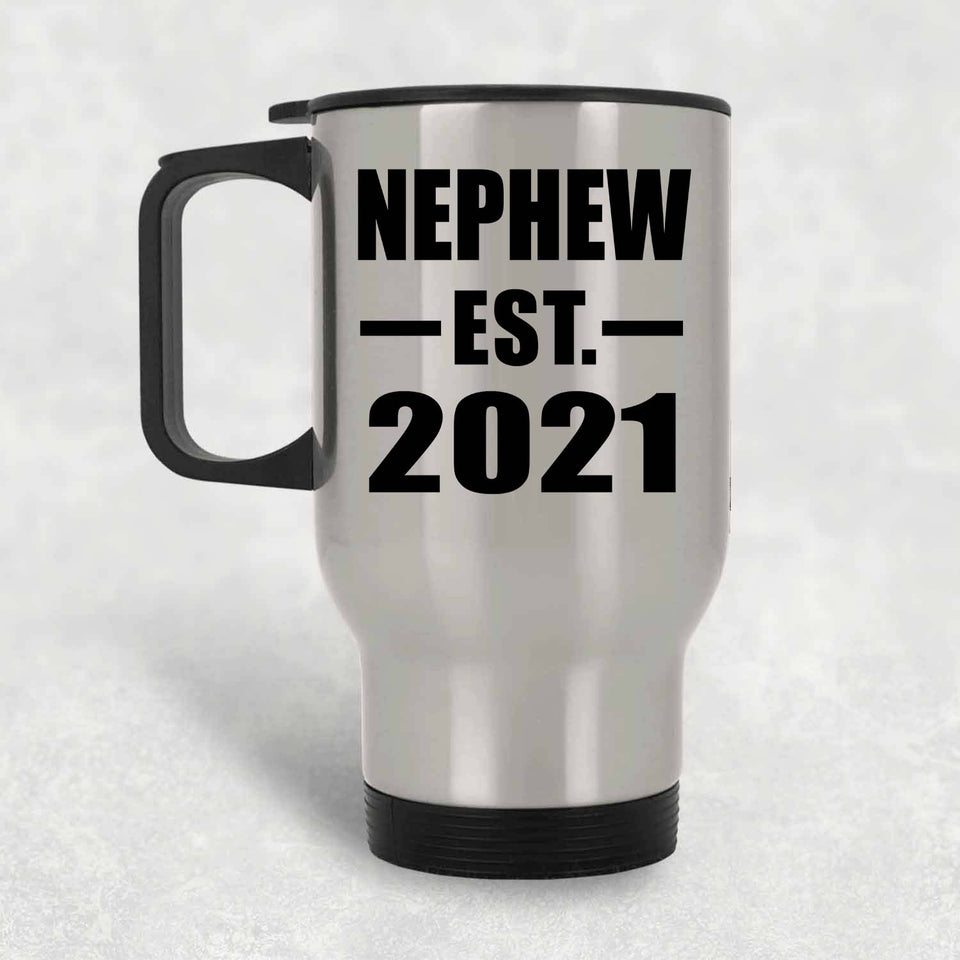 Nephew Established EST. 2021 - Silver Travel Mug