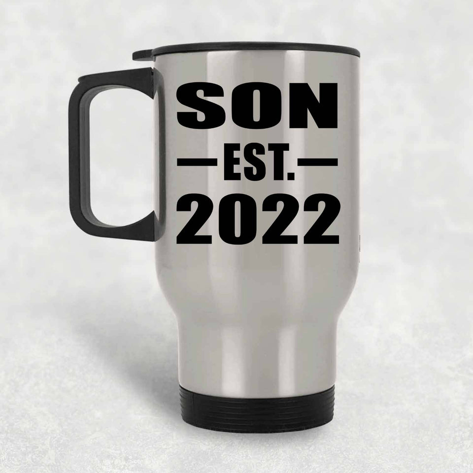 Son Established EST. 2022 - Silver Travel Mug