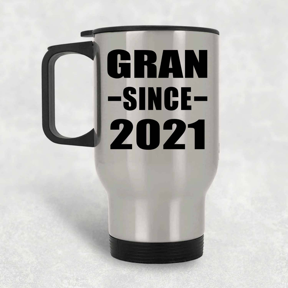 Gran Since 2021 - Silver Travel Mug
