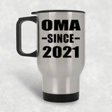 Oma Since 2021 - Silver Travel Mug