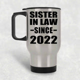 Sister In Law Since 2022 - Silver Travel Mug