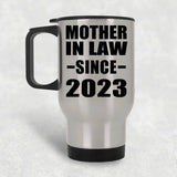Mother In Law Since 2023 - Silver Travel Mug
